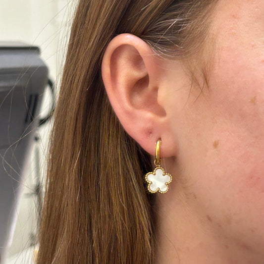 Pendiente Aro con Trébol