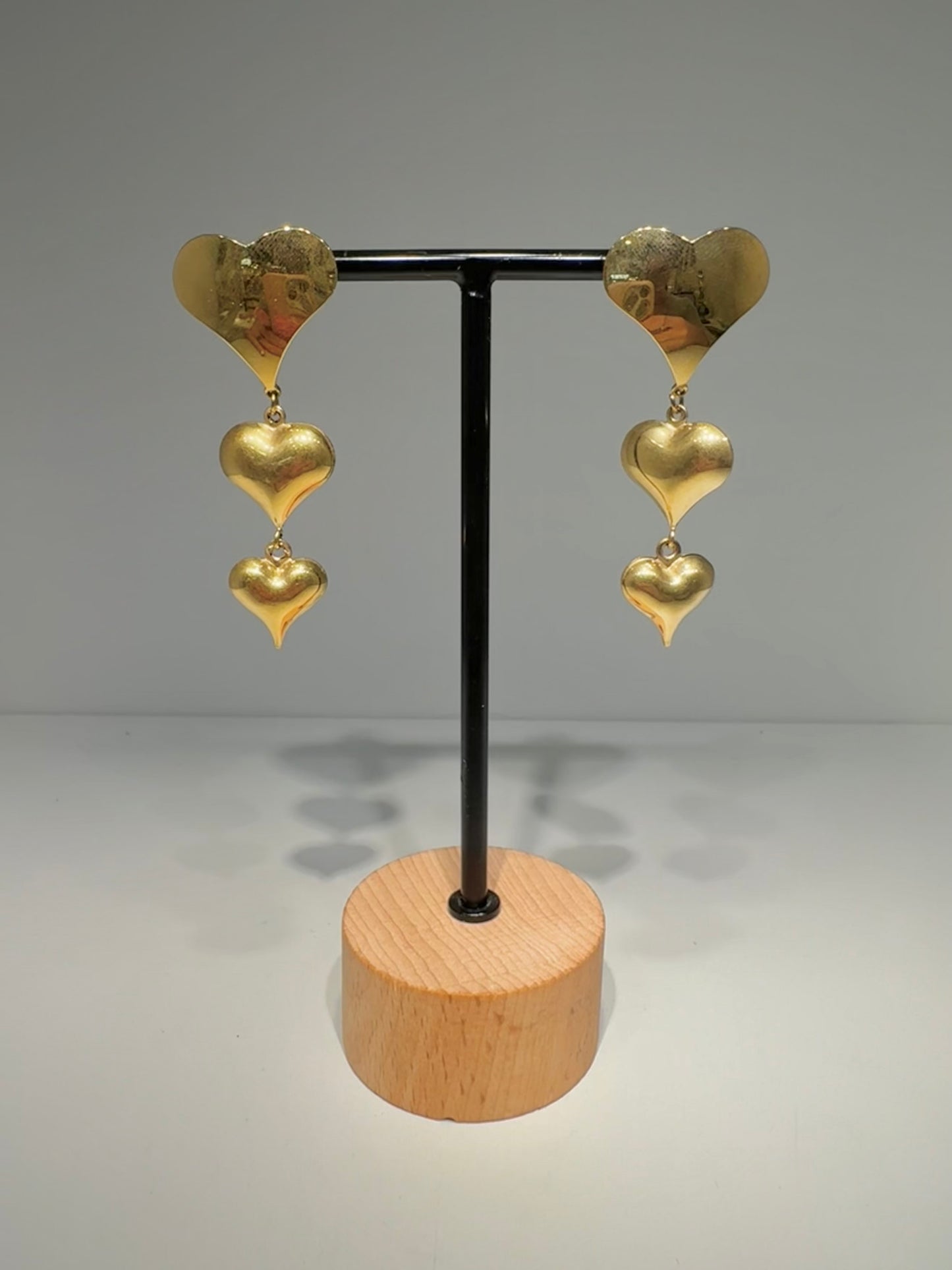 Pendientes Triple Corazon