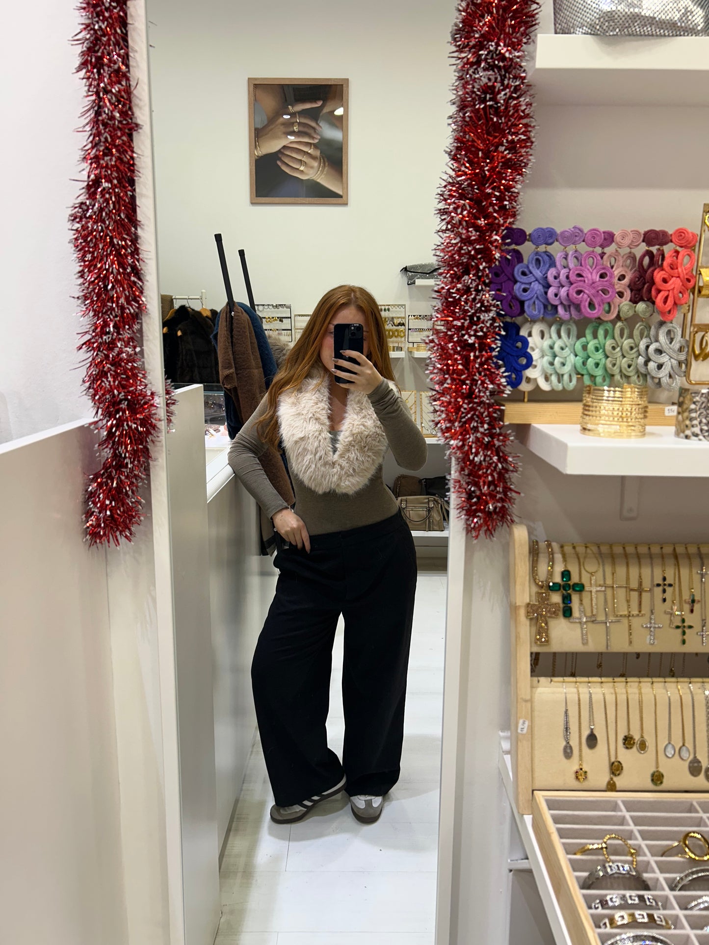 Cuello de Pelo Beige