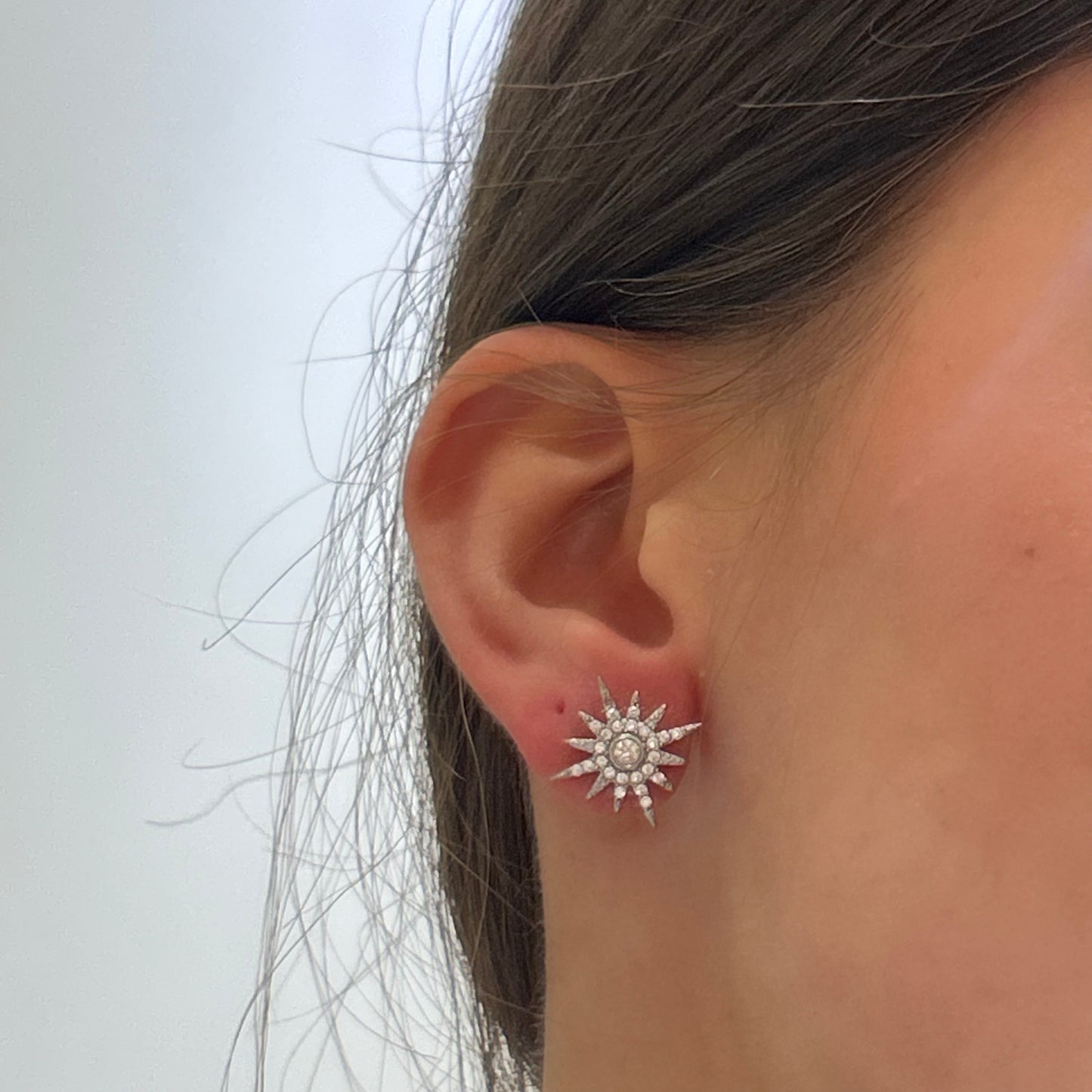 Pendiente Sol Brillante