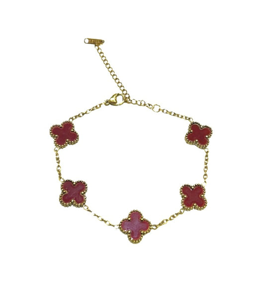 Pulsera 5 Treboles Colores