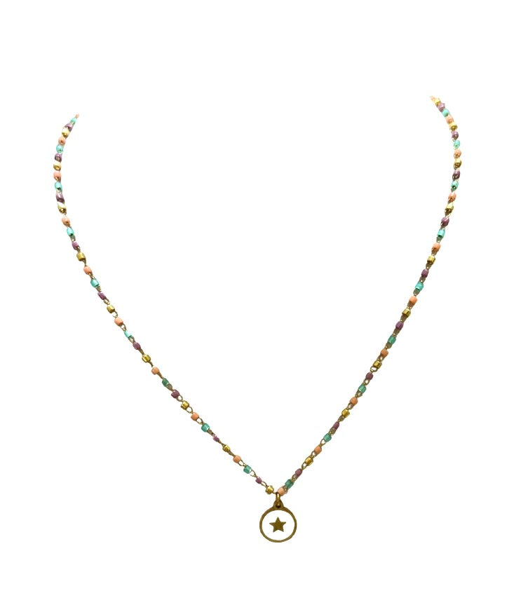 Collar Piedritas Estrellado