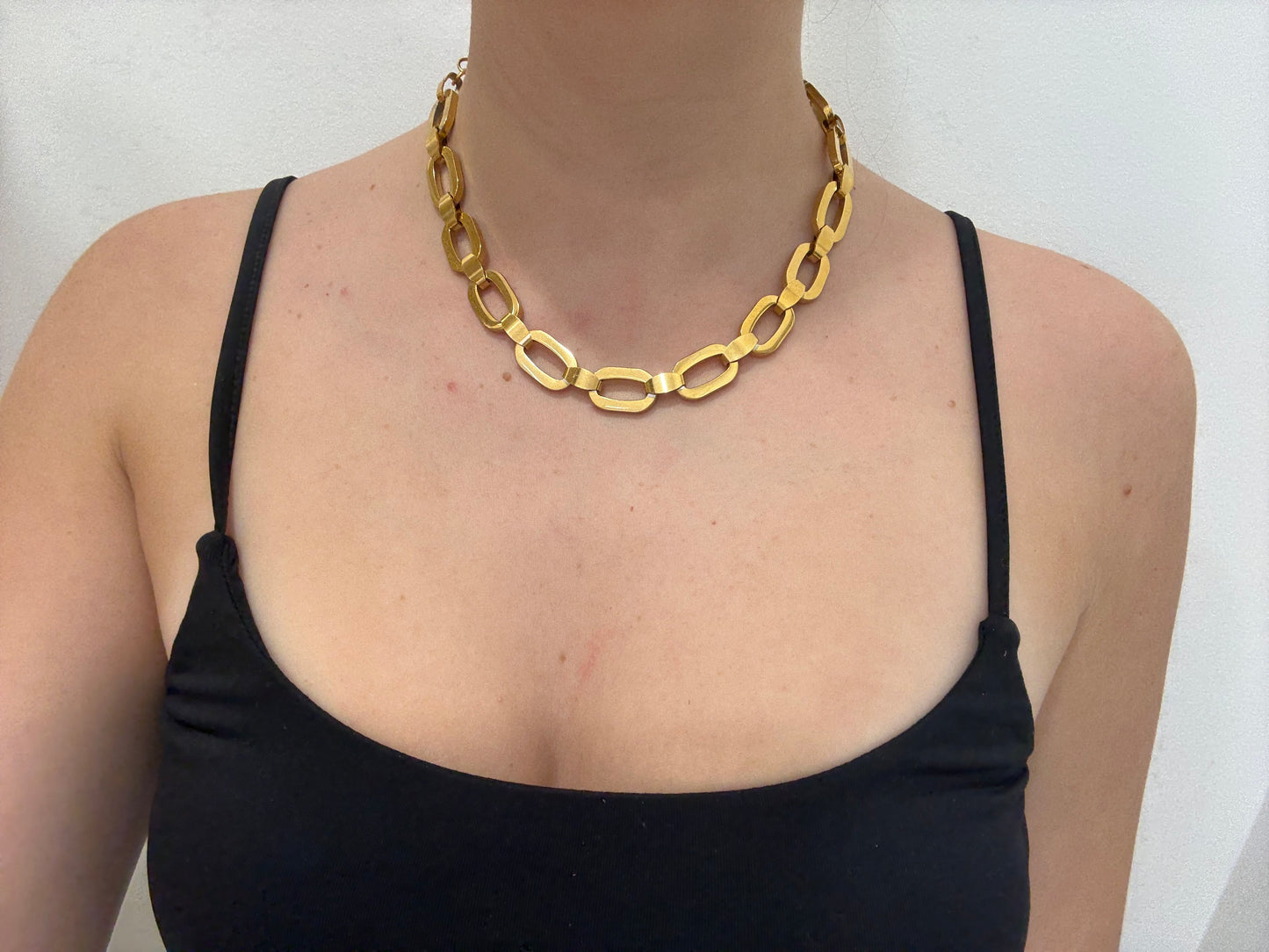 Collar cadena geométrica