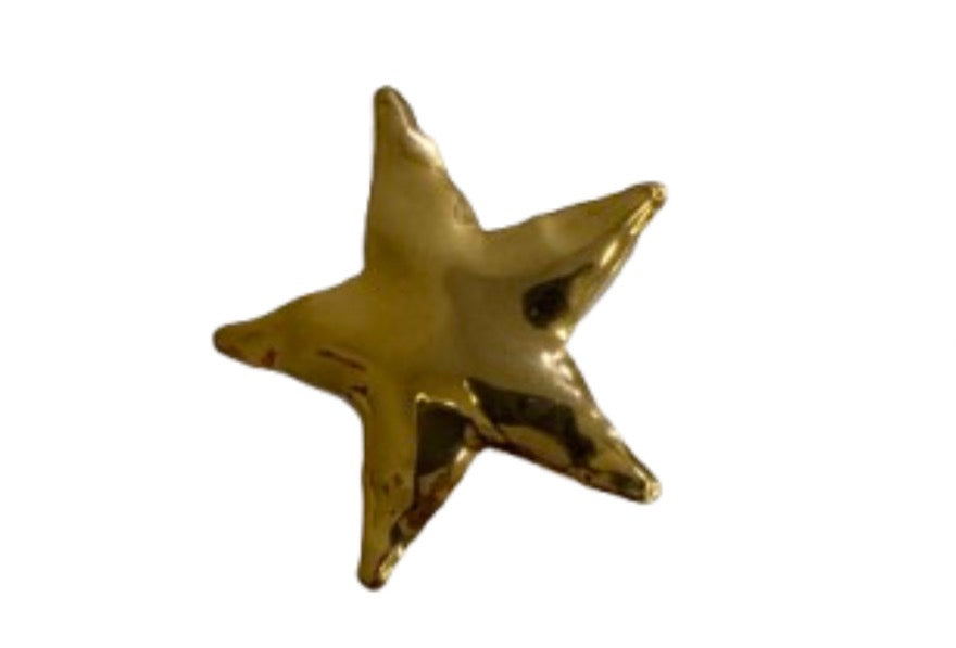 Broche estrella dorada