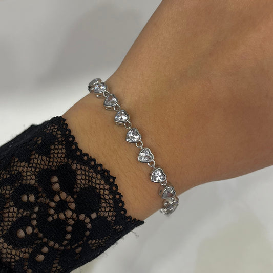 Pulsera Corazón de Cristal