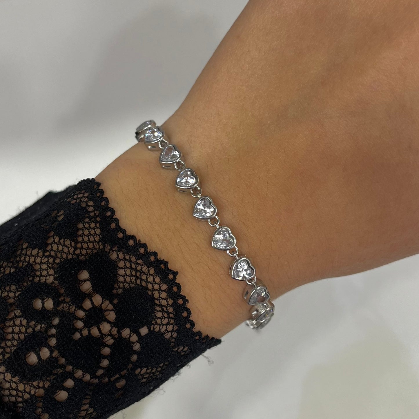 Pulsera Corazón de Cristal