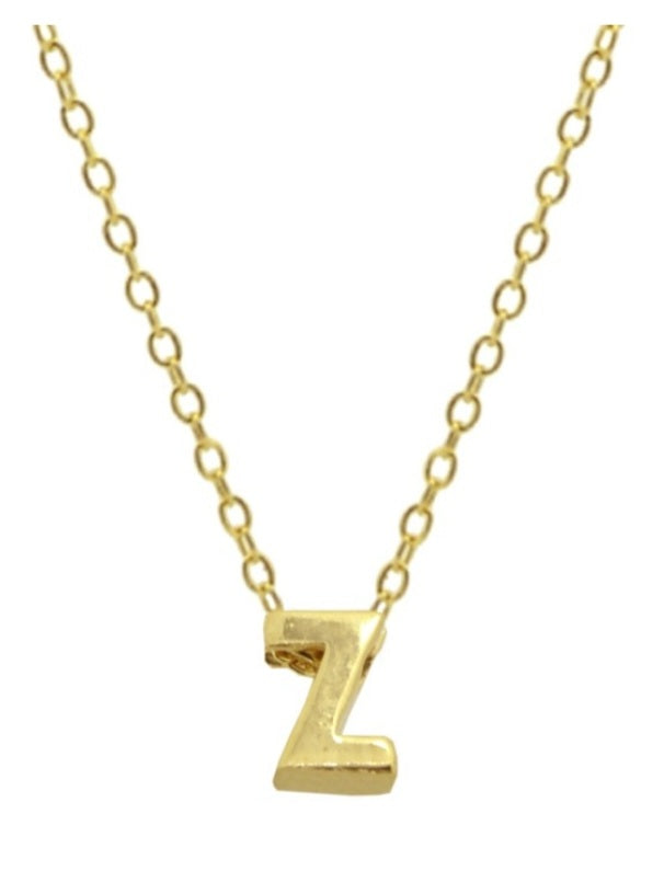 Collares Letras Pequeñas Doradas