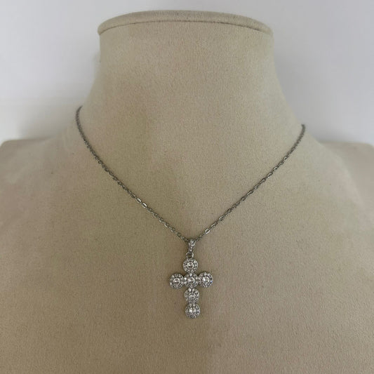 Collar Cruz Bordeado