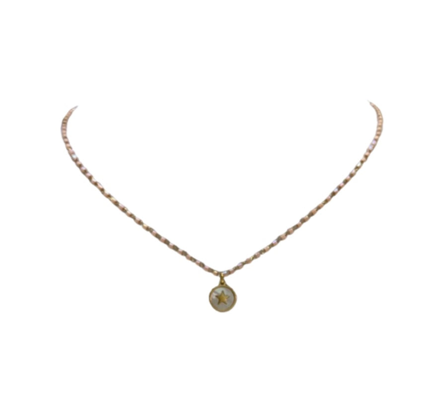 Collar Piedritas Estrellado