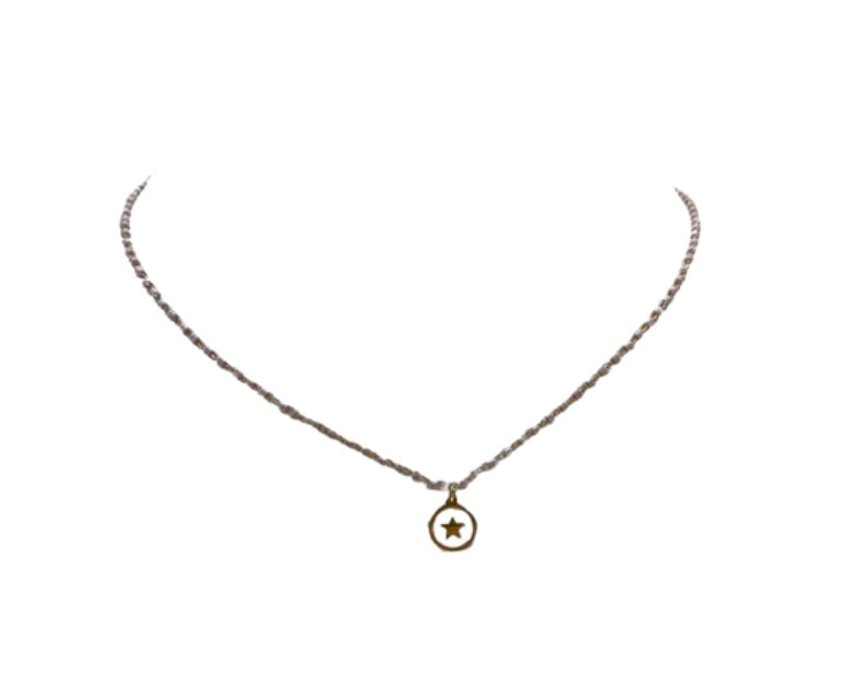 Collar Piedritas Estrellado