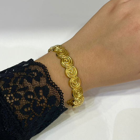 Pulsera Rígida Flor