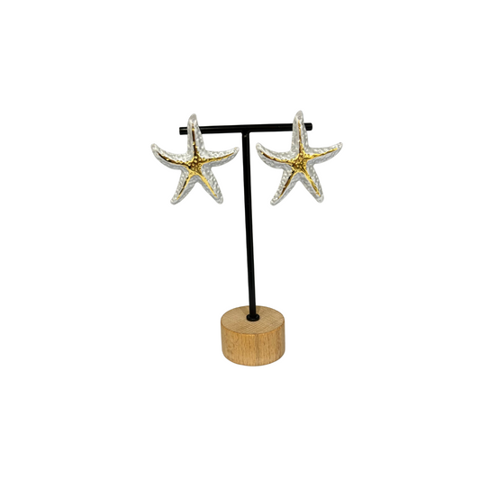 Pendiente Estrella Blanca