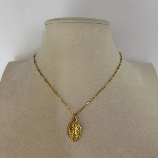 Collar Medalla Virgen Pequeño