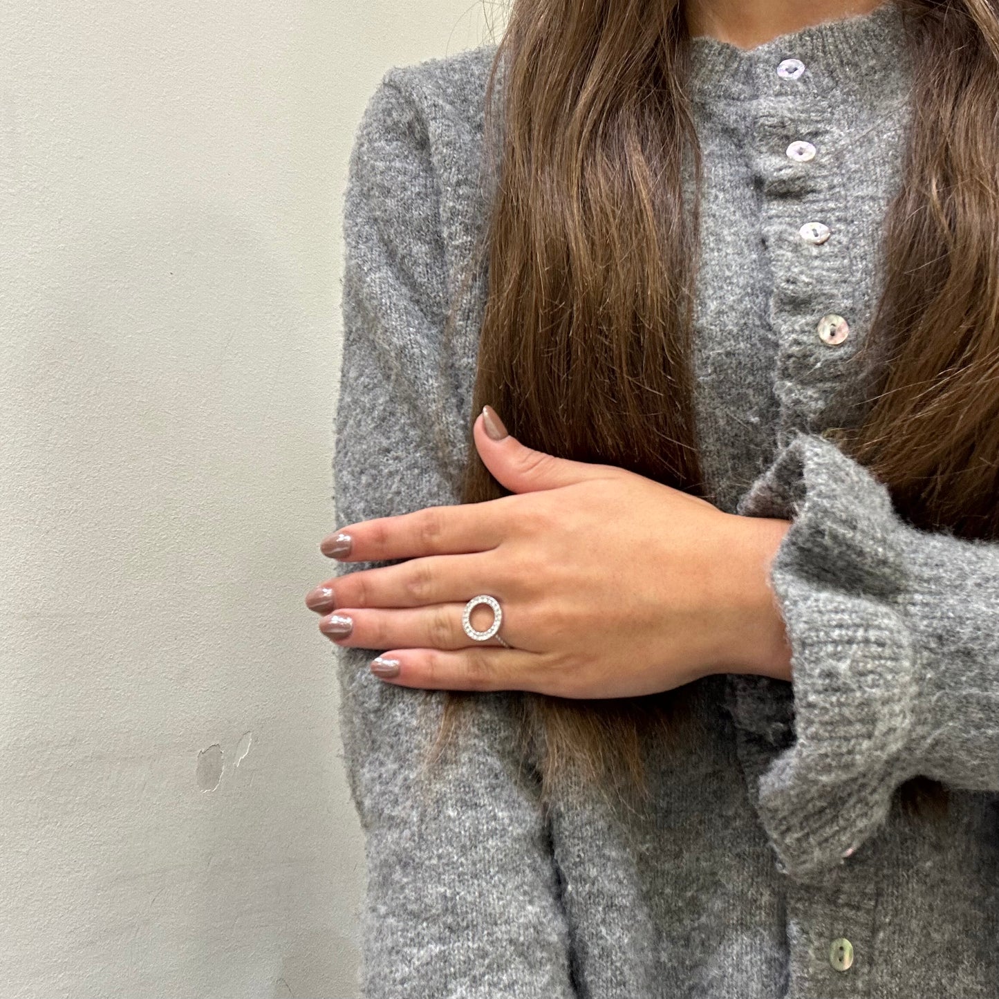 Anillo Circulo Brillante