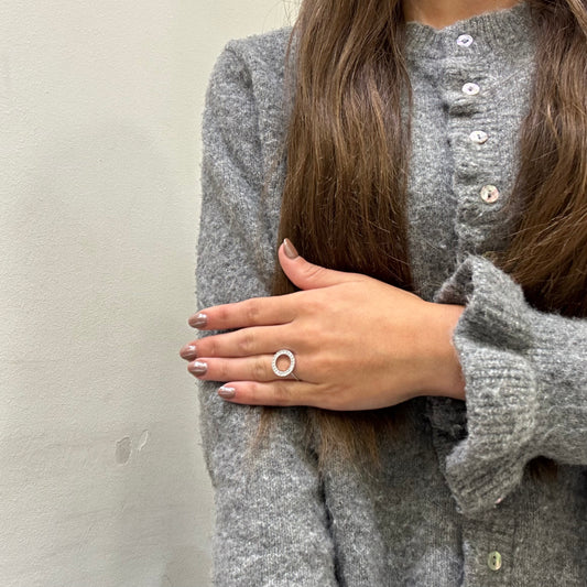 Anillo Circulo Brillante