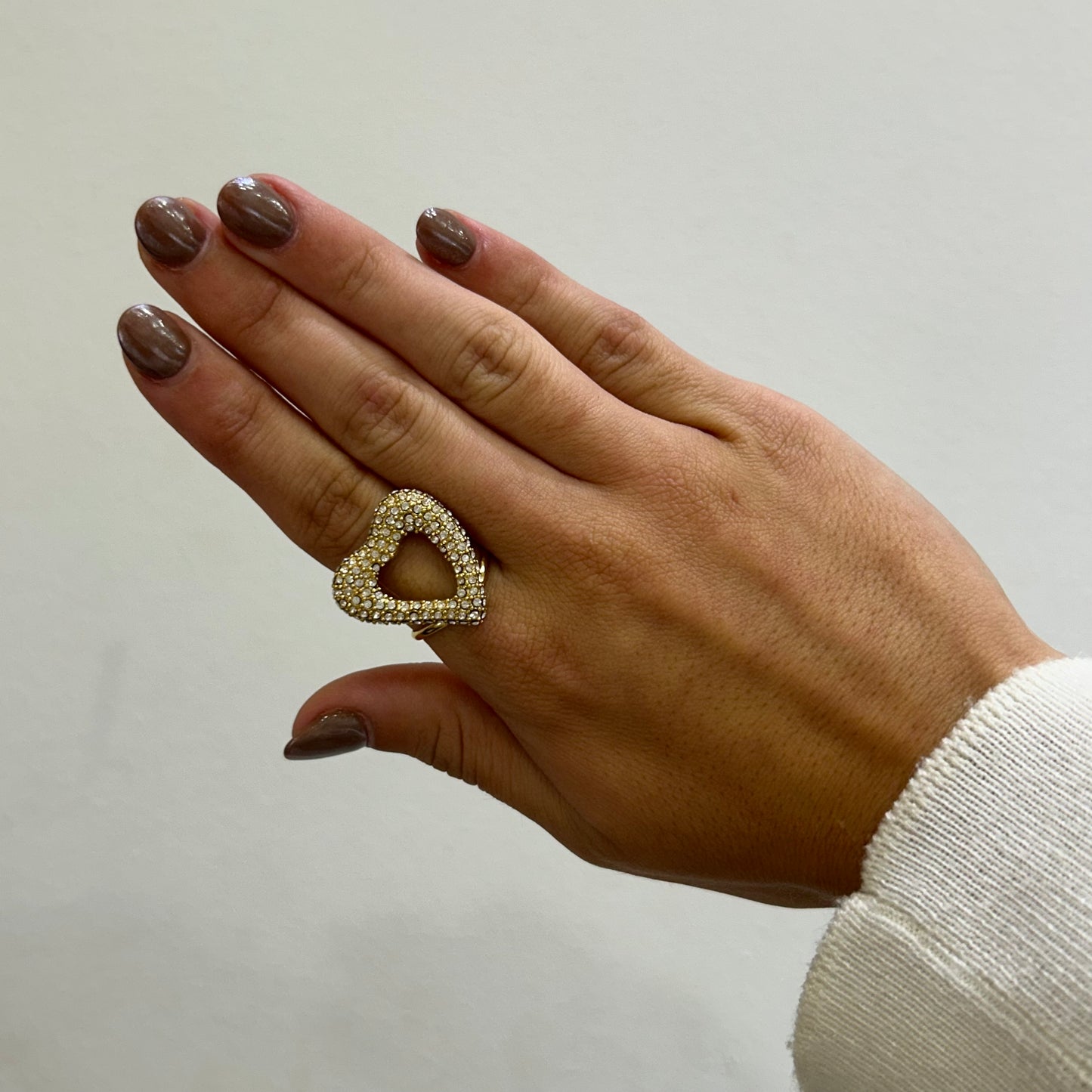 Anillo Corazón Brillos