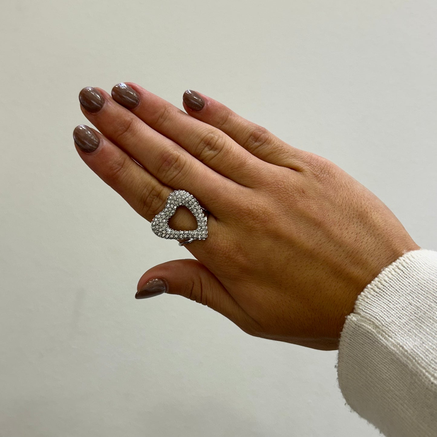 Anillo Corazón Brillos