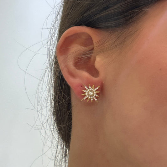 Pendiente Sol Brillante