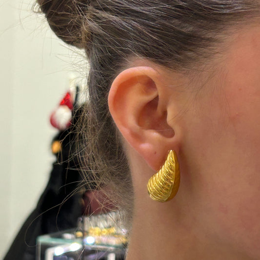 Pendiente Gota Rayada