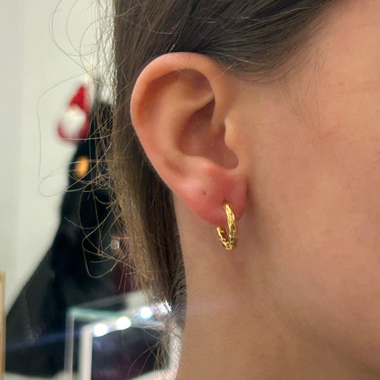 Pendientes Aros Rugosos