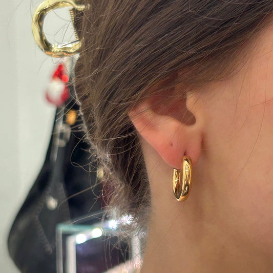 Pendientes Aro Grueso Redondo