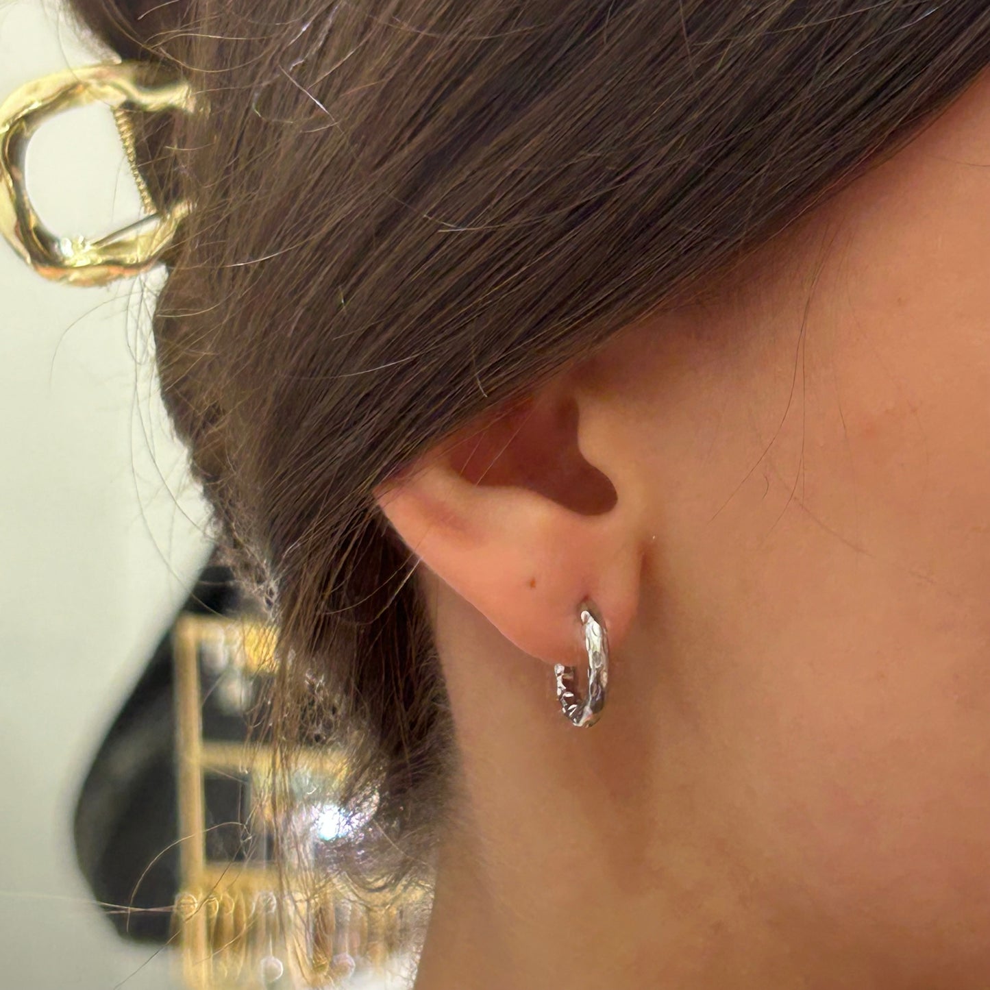 Pendientes Aros Rugosos