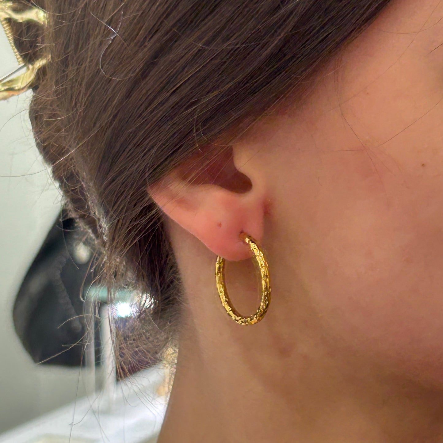 Pendientes Aros Rugosos