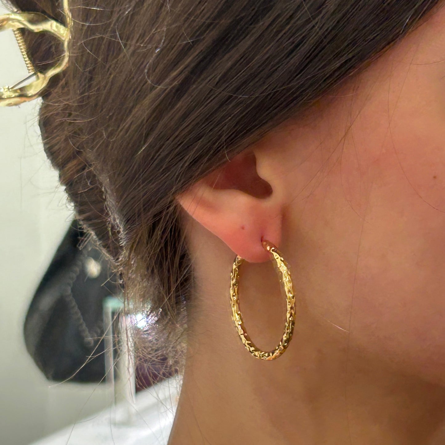 Pendientes Aros Rugosos