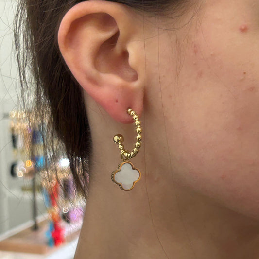 Pendiente Aro Trébol