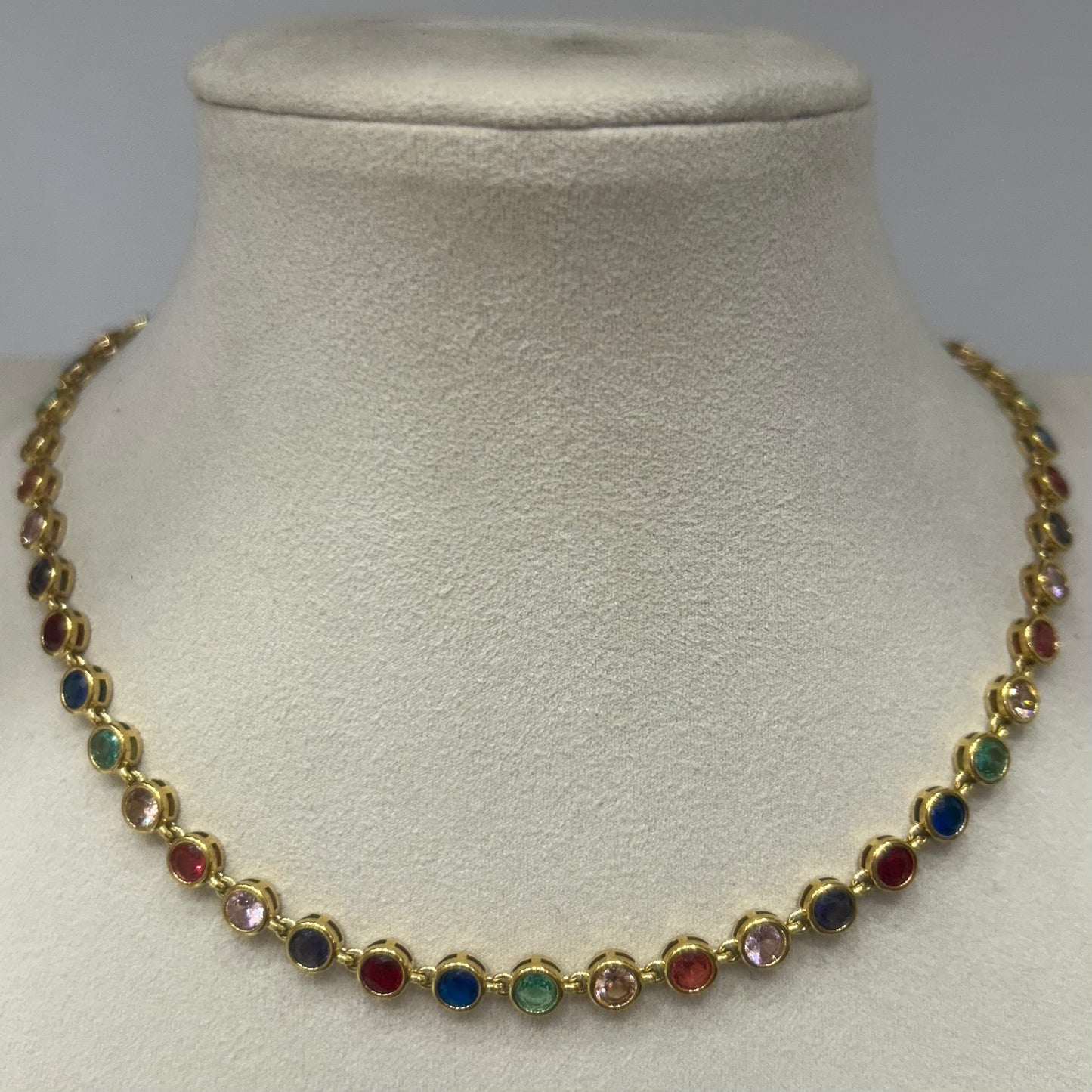 Collar Cristal Redondas