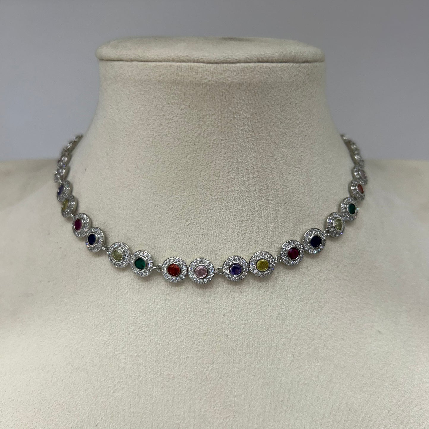 Collar Cristal Bordeado