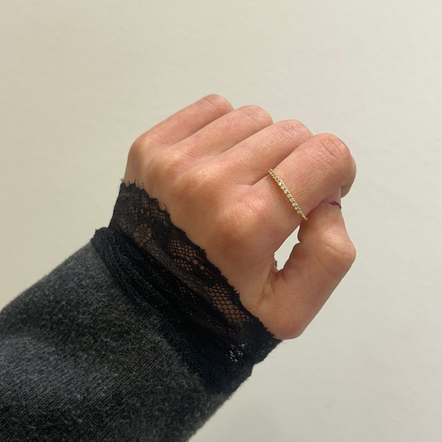 Anillo Linea Brillos