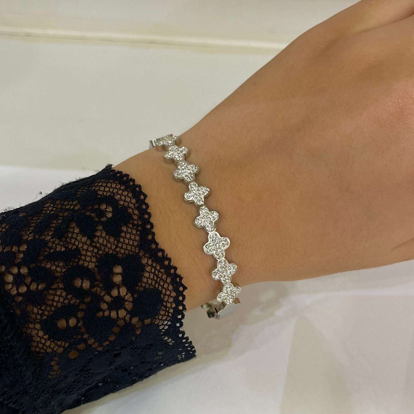 Pulsera Rígida Trébol