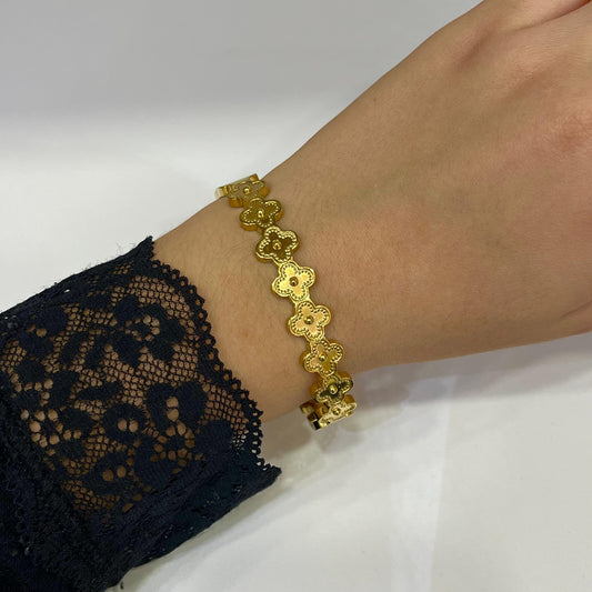 Pulsera Rígida Trébol