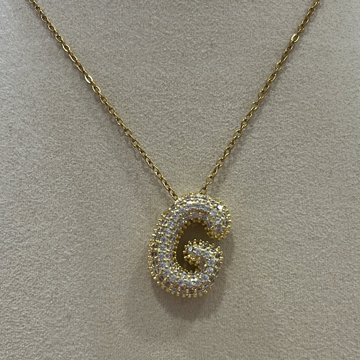 Collar Inicial Brillo
