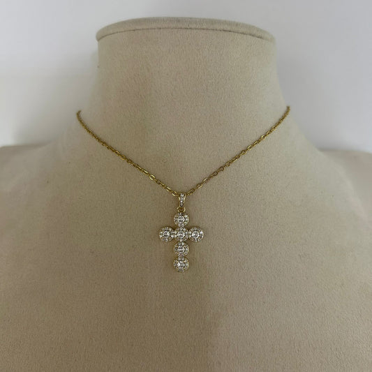 Collar Cruz Bordeado