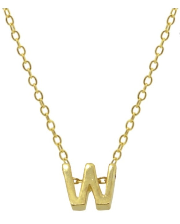 Collares Letras Pequeñas Doradas