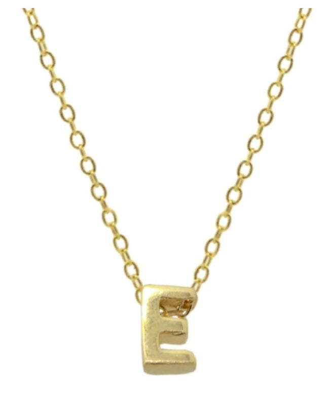 Collares Letras Pequeñas Doradas