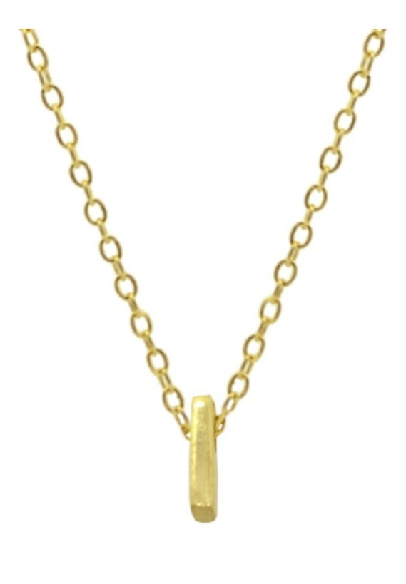 Collares Letras Pequeñas Doradas