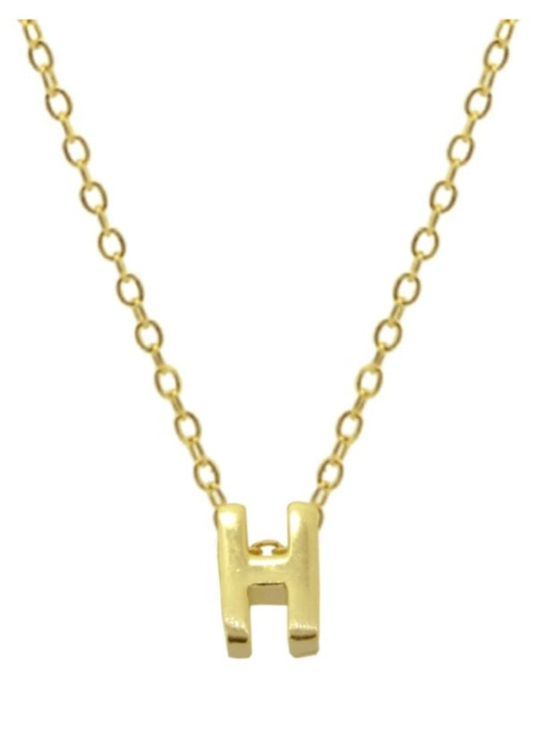 Collares Letras Pequeñas Doradas