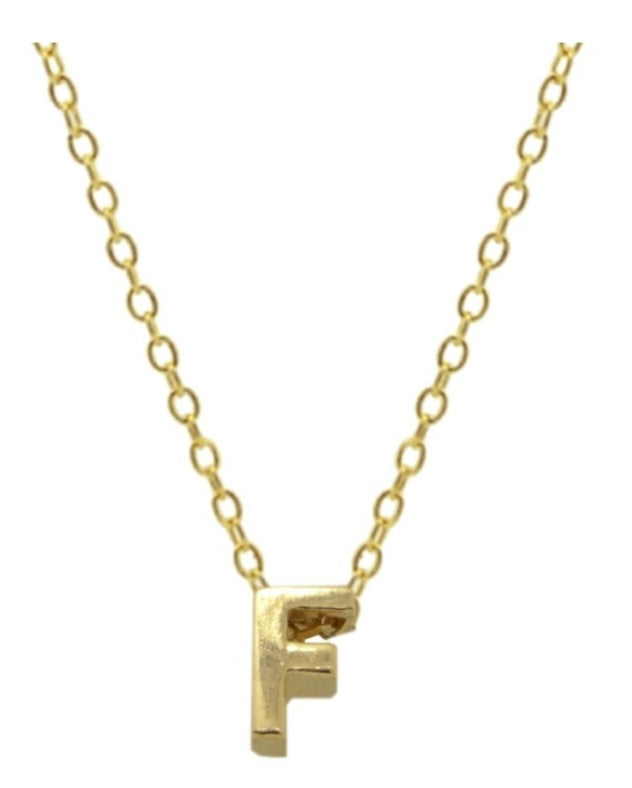Collares Letras Pequeñas Doradas