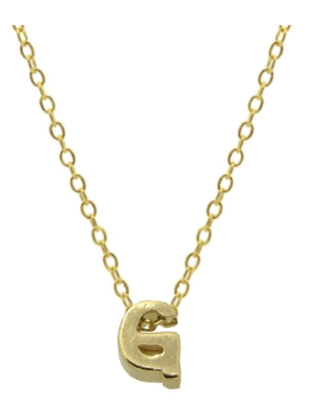 Collares Letras Pequeñas Doradas