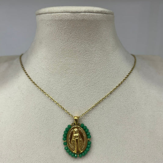 Collar Medalla Virgen Exotic