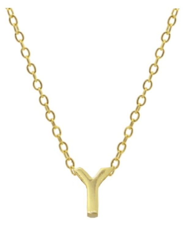 Collares Letras Pequeñas Doradas