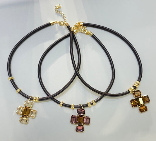 Collar Trébol Cristal