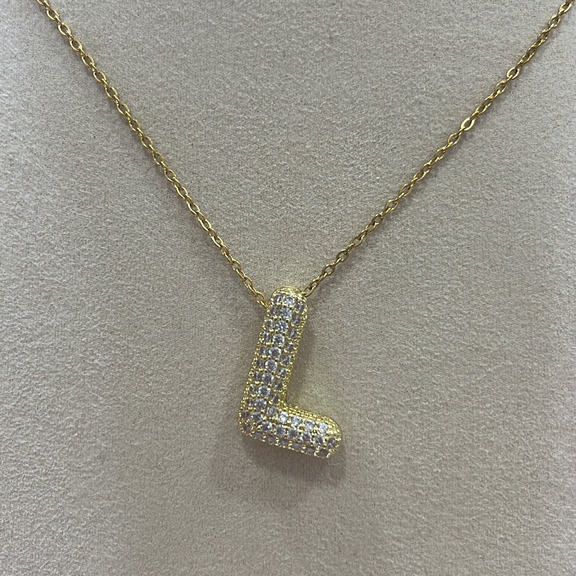 Collar Inicial Brillo