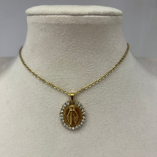 Collar Virgen Brillos