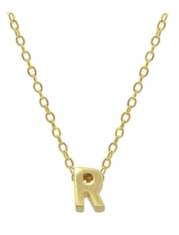 Collares Letras Pequeñas Doradas