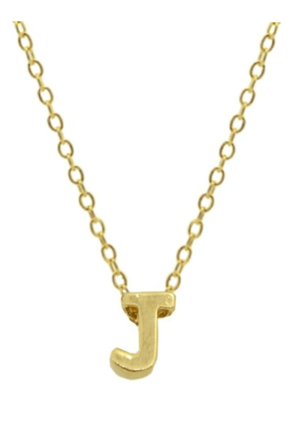 Collares Letras Pequeñas Doradas