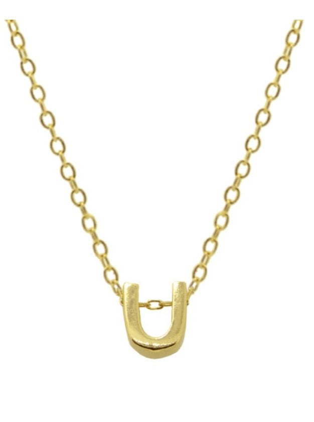 Collares Letras Pequeñas Doradas